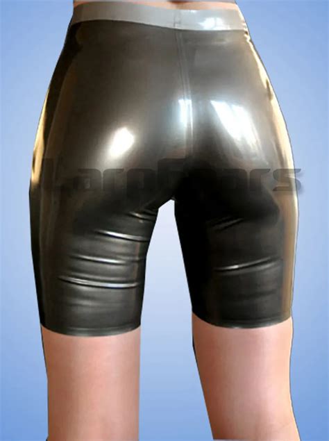 latex shorts for women